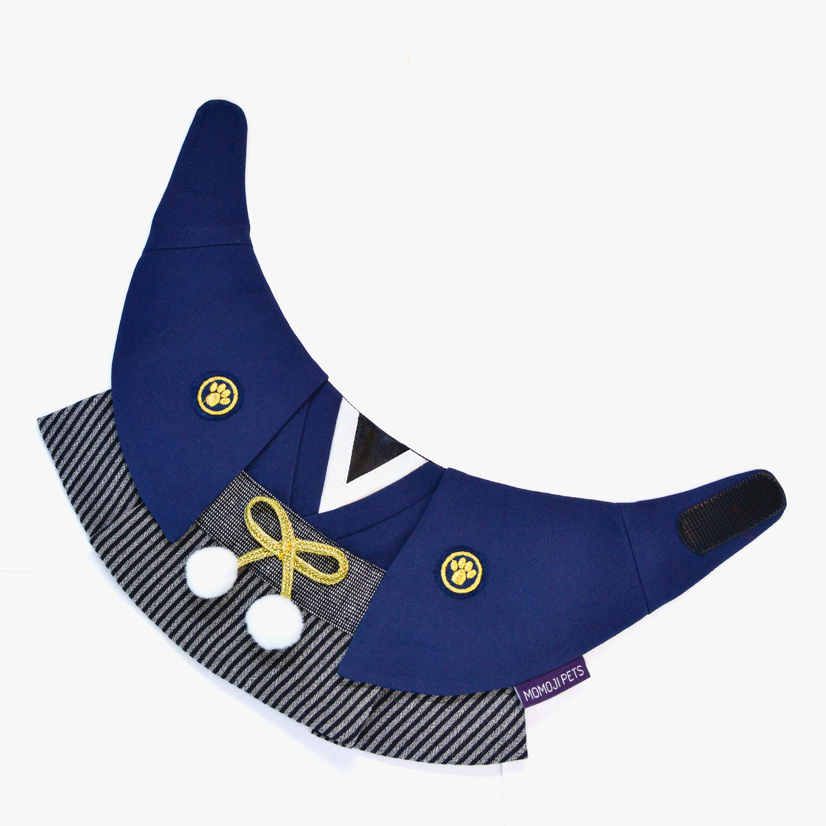 Nippori navy hakama bandana laid open