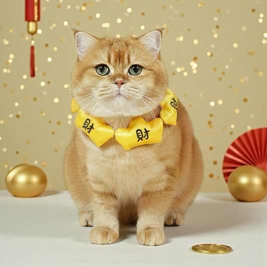 Golden Fortune String | Pet LNY Neckwear